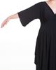 Picture of Maxi pleated dress in black