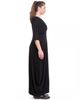 Picture of Maxi pleated dress in black