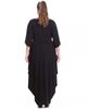 Picture of Maxi pleated dress in black