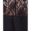 Picture of Blouse with lace-textured sleeves in black