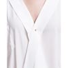 Picture of Chiffon blouse in off-white, black and cigar