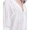 Picture of Chiffon blouse in off-white, black and cigar
