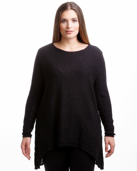 Bild von Pullover in weiss, blau & schwarz