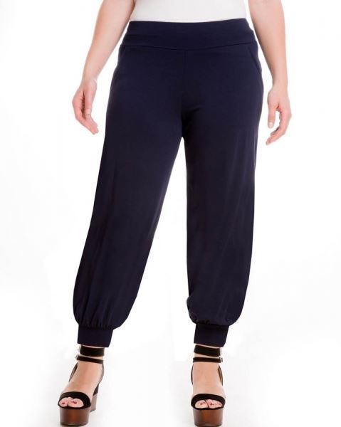 Image sur Pantalon sarouel noir, bleu foncé, cigar