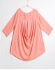 Picture of Long Top in apricot, black, dark blue