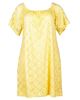 Image sur Robe en dentelle jaune et blanche