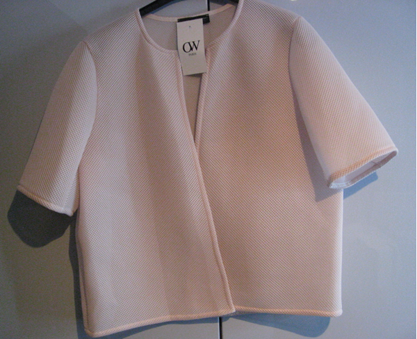 Bild von Kurzjacke/Bolero rosa & weiss