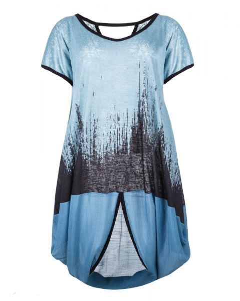 Bild von Long Top petrol blau
