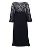 Picture of Floral lace jersey maxi dress