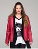 Bild von Rote Kunstlederjacke