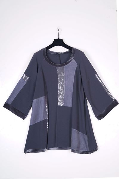 Bild von Materialmix-Longshirt