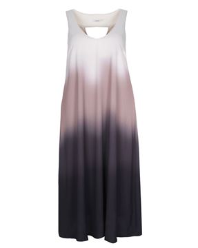 Image de Robe maxi en crêpe à effet ombré