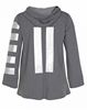 Bild von Sweatjacke Metallic-Streifen