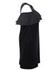 Image sur robe en velours noire