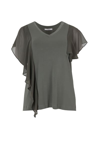 Picture of t-shirt black & khaki