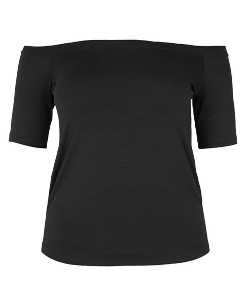 Picture of Top off-the-shoulder neckline black