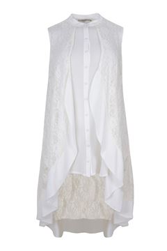 Image de Haut long/ robe en blanc