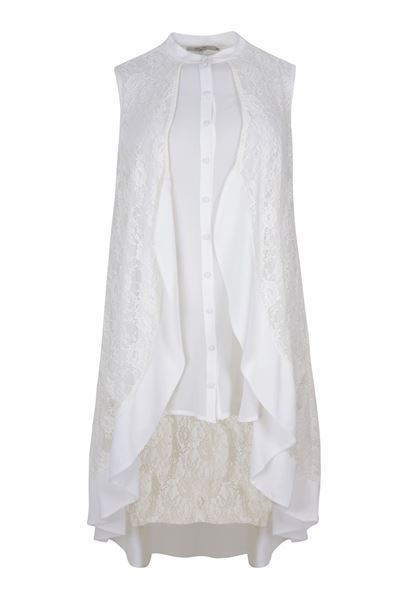 Image sur Haut long/ robe en blanc