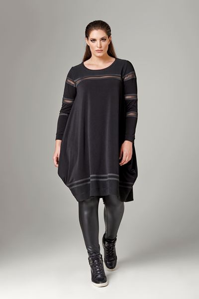 Bild von Longtop/Kleid mit Mesh-Einsätzen