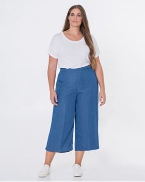 Picture of Cropped wide leg trousers 7/8