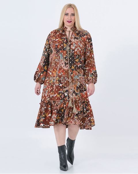 Image sur robe midi imprimé paisley