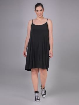 Picture of slip dress in white & dark green