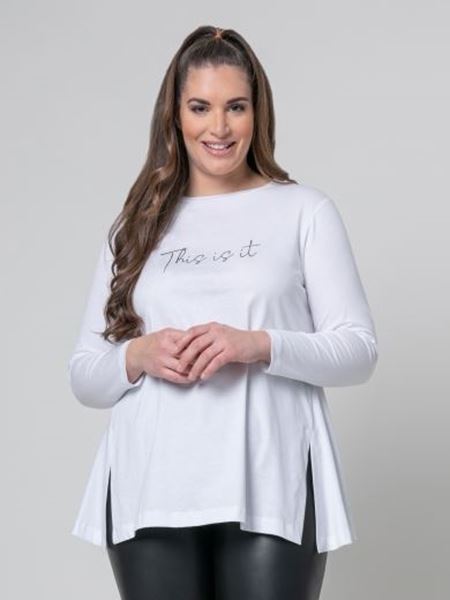 Bild von Shirt in weiss, grau, schwarz