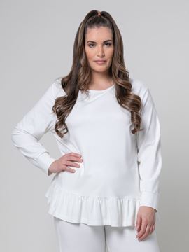 Bild von Shirt in weiss, violett, schwarz