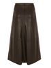 Picture of skirt imitation leather brown