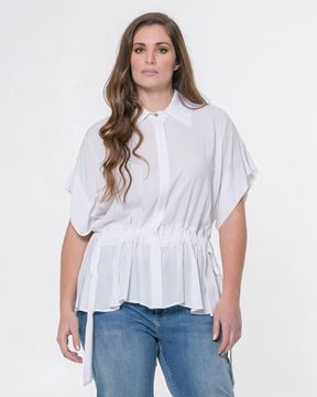 Image de Blouse blanche à manches courtes