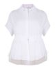 Picture of White short sleeve blouse