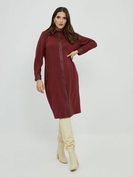 Bild von Kleid in schwarz & bordeaux