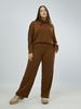 Picture of knit trousers brown & black