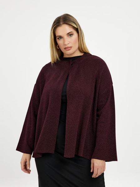 Picture of Cardigan burgundi/metallic
