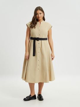 Bild von A-Linien-Kleid beige oder khaki