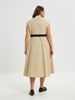 Image sur Robe trapèze beige ou khaki